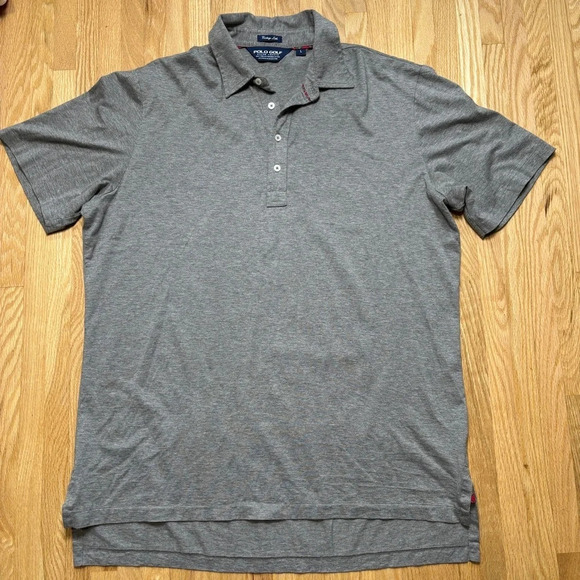 Polo Golf Ralph Lauren Vintage Lisle 4 Button Golf Shirt with Plaid Detail - Picture 1 of 5